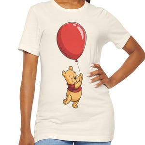 Bonita camiseta gráfica de Winnie the Pooh, unisex, divertida para niños, ropa de dibujos animados, regalo vintage.