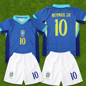 Maillot enfant Brésil 2024 – Neymar #10 – Ensemble de football garçon (maillot + short)