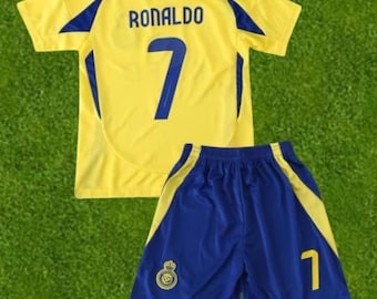 Kids Ronaldo #7 Football Kit, Jersey and Shorts Set