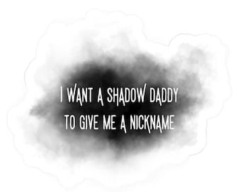Bookish Shadow Daddy Vinyl Sticker