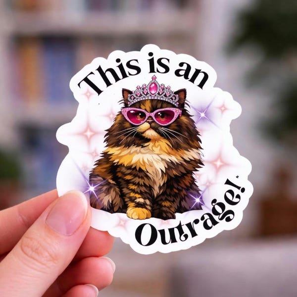 Princess Donut Cat Sticker | Dungeon Crawler Carl Vinyl Decal (Kiss-Cut)