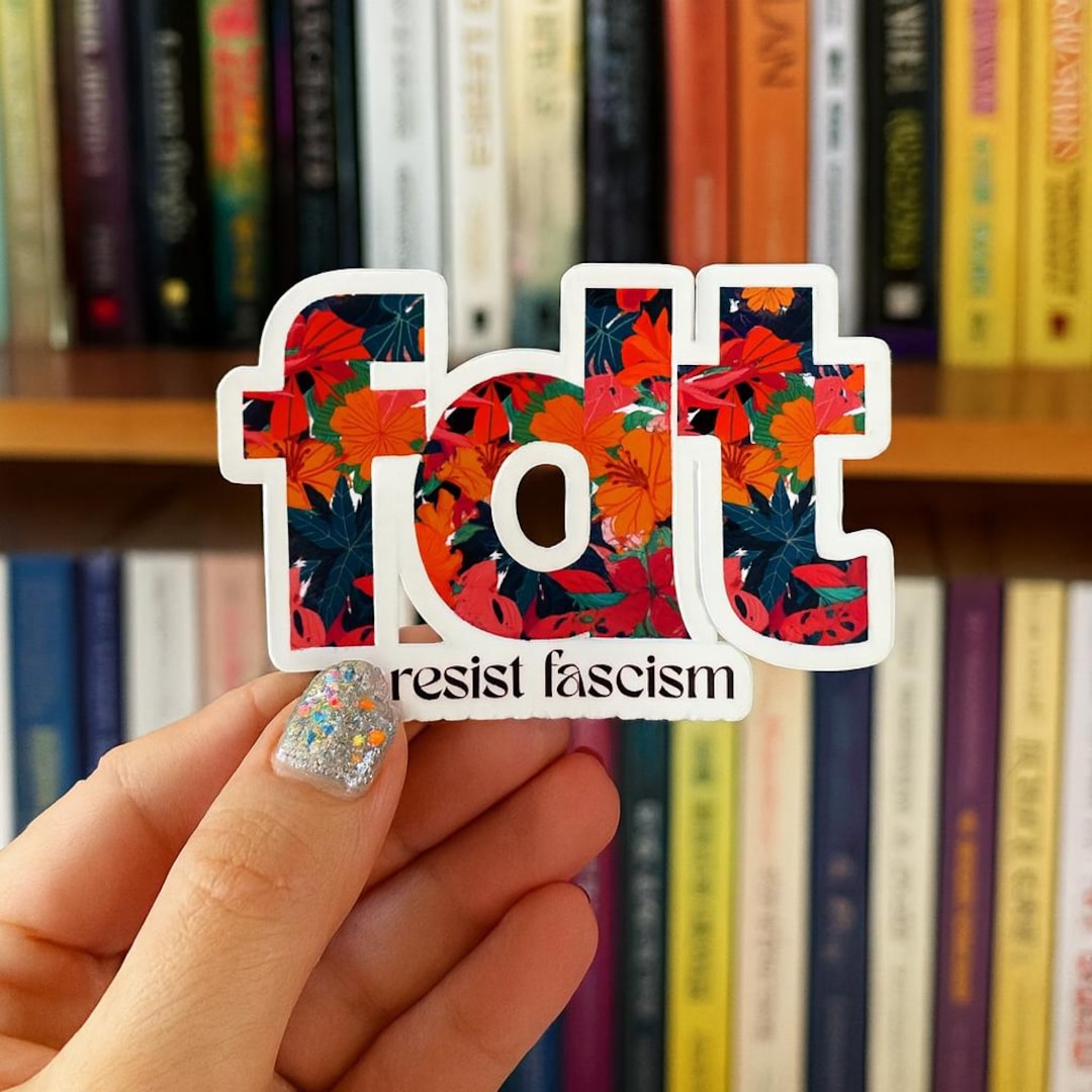 Fdt Sticker FDT Vinyl Sticker - Resist Fascism, Political Stickers, Laptop Decals ...