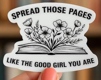 Good Girl Book Smutty Vinyl Sticker