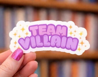 Bookish Team Villain Vinyl Sticker