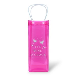 Bärbar vinkylare med is och handtag, hopfällbar, kyler vin, champagne, öl, isdrycker, var du än går, presentpåse för vin