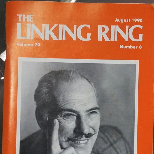 The Linking Ring, Magicians Magazine, August 1990, Mandrake the Magician, Vintage Magazine, Magic Tricks, History about Magic, Show Business