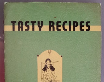 Tasty Recipes Compiled by the Esther Society of the Fifth Reformed Church, Muskegon, Michigan, 1941, Vintage Cookbook, Advertisements
