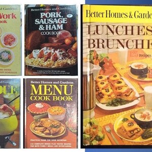 Better Homes and Gardens Cookbooks, Your Choice, Priced Per Book, Vintage Cookbooks, Recipes, Menu Planning, Party Menus