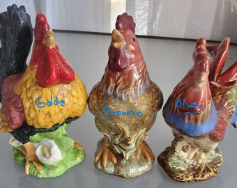 Roosters, YOUR CHOICE, Vintage Farmhouse Décor, Colorful Roosters for Fun Funky Shabby Chic Décor