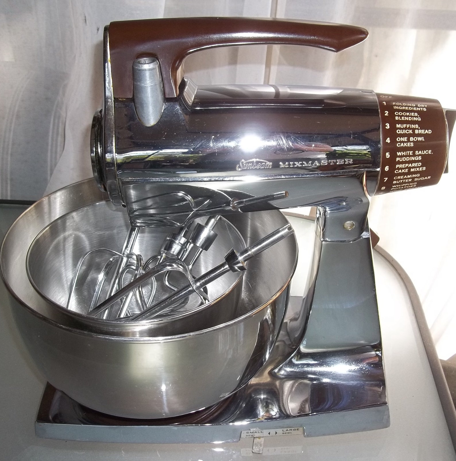 Vintage Chrome Sunbeam MixMaster Etsy
