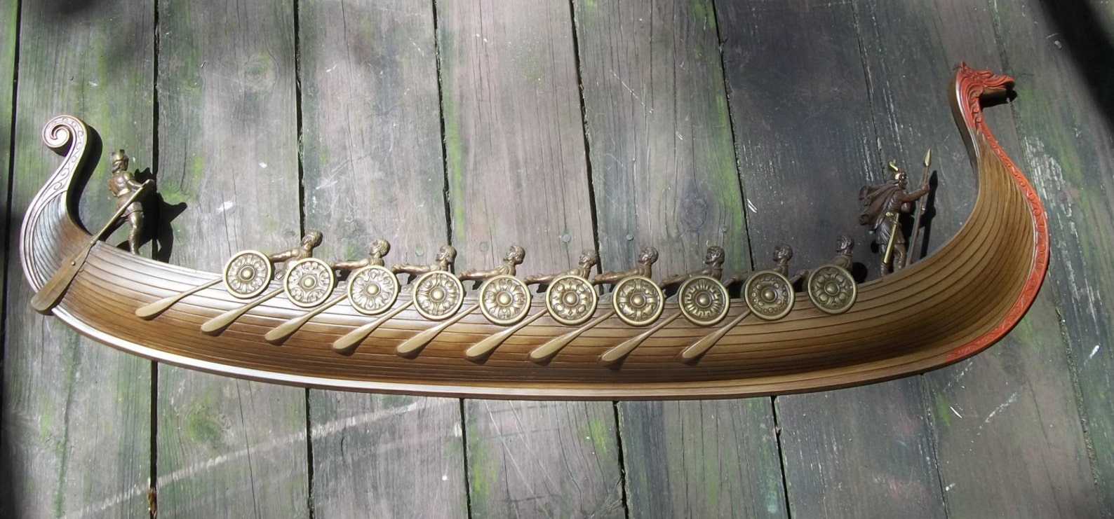 Vintage Viking Ship Wall Hanging by Syroco Etsy