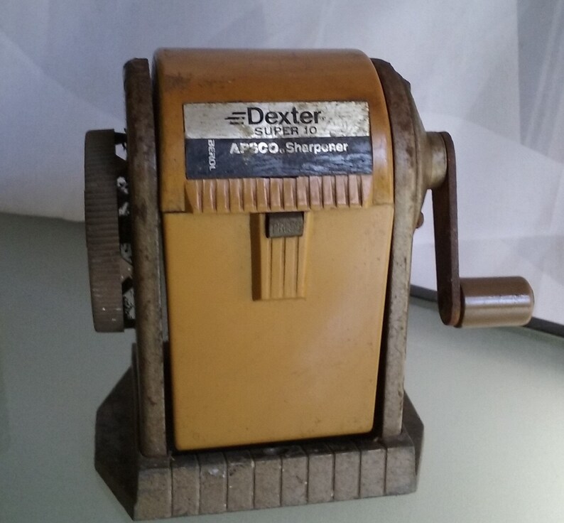 Dexter Pencil Sharpener Super 10 Apsco Sharpener Vintage Etsy