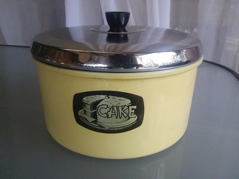 Mid Century Modern Cake Carrier Storage Vintage Kitschy Etsy