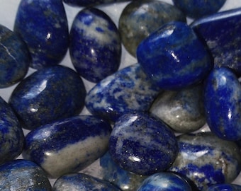 Natural Tumbled Lapis Lazuli Stones for Healing Meditation – Chakra Crystal, Raw Gemstone, Multiple Sizes & Bulk Bundles