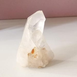 Translucent White Quartz | Brazilian Quartz Specimen •|60g Self-Standing Crystal | Healing Stone Decor
