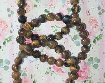 8mm Tiger Eye Bracelet – Natural Gemstone Jewelry for Grounding & Confidence