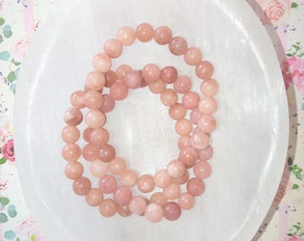 8mm Sunstone Stretch Bracelet – Natural Gemstone Jewelry for Joy, Vitality & Confidence