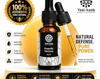 Honey Melipona Jimerito Propolis Tincture: Mayan Bee Resin Extract (30ml/1oz)