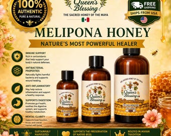 Melipona Jimerito Stingless Bee Honey-from Mexico 4oz,8oz,16,oz