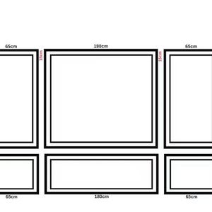 Luxury Wall Panel Kit: Elegant DIY Paintable Molding Frames