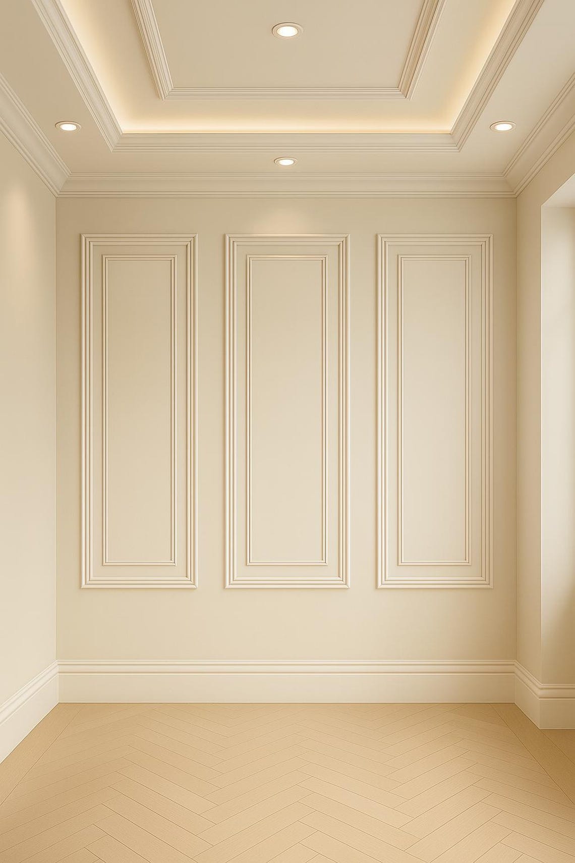 Create a Boutique Wall Look – Elegant Precut Molding Panels for Living ...