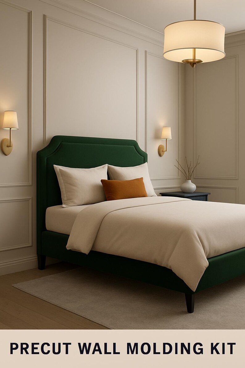 Precut Wall Molding Kit: Elegant Wainscoting Trim, Ready to Install - Etsy