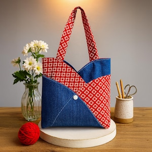 Japanese Patchwork Bag - Etsy