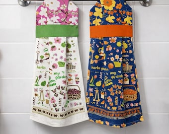 Hanging Kitchen Towel Sewing Pattern With Loop Design For Practical Home Use