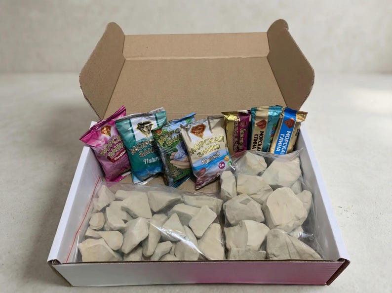 Ural & Uzbek Clay Set – Natural Clays | 1600 g image 1