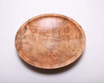 Quilted Ambrosia Maple Wooden Bowl  #2155   12" x 2"  Quilted Maple Bowl  Maple Bowl