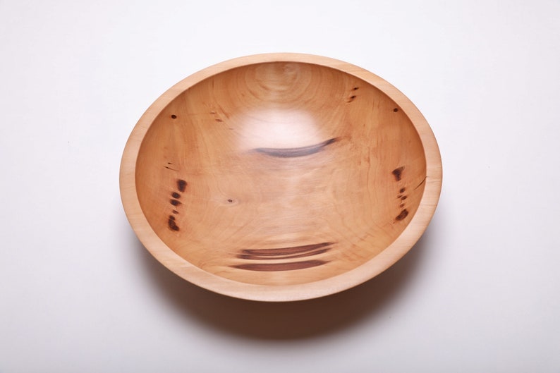 Sweet Gum Wooden Bowl 2043 11 1/4 X 2 3/4 wooden salad bowl wood bowl sweet gum bowl hand turned wooden bowl large wooden fruit bowl image 1