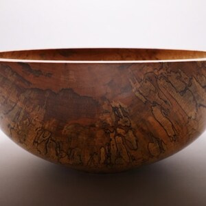 Huge Spalted Maple Wooden Bowl Set 1796 1-4 Cored Spalted Maple Bowls Very Large Wooden Bowl Set image 3