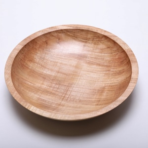 Spalted Fiddleback Maple Wooden Bowl  #2053  10 1/4”  X  2 1/4”  maple wooden bowl maple bowl  flame maple bowl tiger maple bowl
