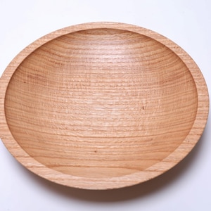 Red Oak Shallow Wooden Bowl   #2454   11 3/4&quot; x 2 1/8&quot;