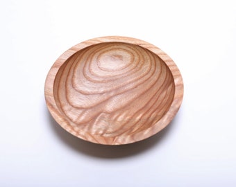 Small Ash Crotch Burl Wooden Bowl   #2209   6 1/2" x 1 3/8"  Small Nut Bowl Candy Dish Wedding Gift