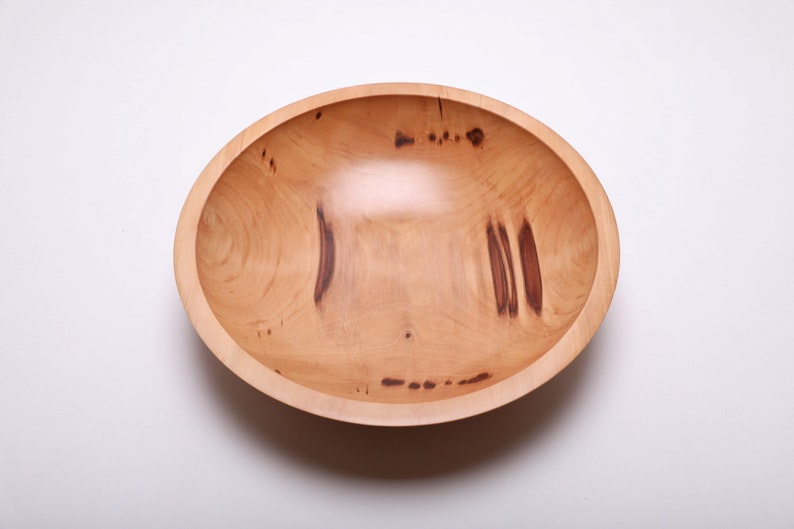 Sweet Gum Wooden Bowl 2043 11 1/4 X 2 3/4 wooden salad bowl wood bowl sweet gum bowl hand turned wooden bowl large wooden fruit bowl image 5