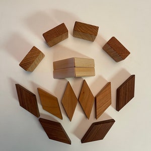 Small Wooden Quilter's Puzzle for Home and Office Solid Hardwood Puzzle image 10