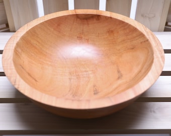 Sugar Maple Wooden Bowl   #2301   9 1/4" x 3"