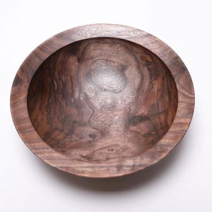 Wild Black Walnut Crotch Burl Wooden Bowl   #2603   7 1/4&quot; x 2 1/4&quot;