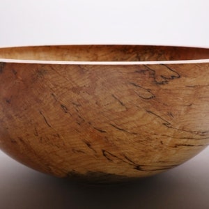 Huge Spalted Maple Wooden Bowl Set 1796 1-4 Cored Spalted Maple Bowls Very Large Wooden Bowl Set image 6
