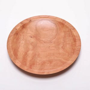 Wild Black Cherry Wooden Dish   #2485   8 3/8&quot; x 1 1/8&quot;