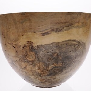 Spalted Magnolia Burl Wooden Bowl  #1789  (12 1/2" X 9 1/4")
