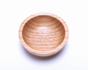 Small Quartersawn Red Oak Wooden Bowl   #2338   4 7/8" x 2"