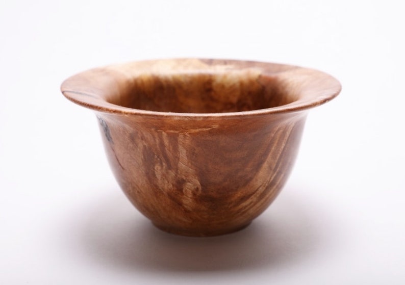 Big Leaf Maple Burl Flanged Bowl #1828 5 14 X 2 34