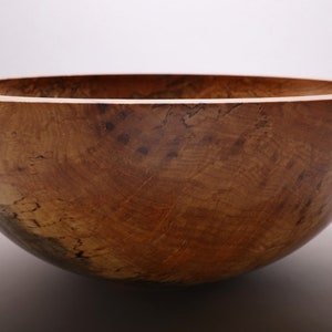 Huge Spalted Maple Wooden Bowl Set 1796 1-4 Cored Spalted Maple Bowls Very Large Wooden Bowl Set image 5
