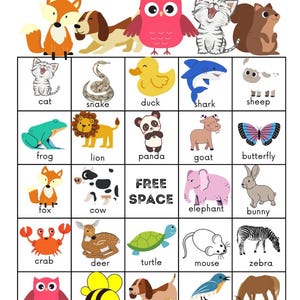 Animal Bingo