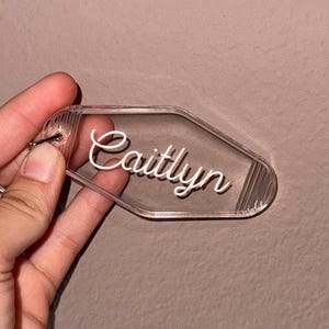 Custom Name Acrylic Keychain