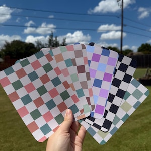 Kindle Insert Bundle – Checkered Patterns | Fits Kindle Paperwhite, Colorsoft, Basic, Oasis |