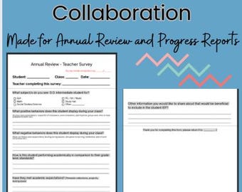 General Education Teacher Survey for Special Education Collaboration