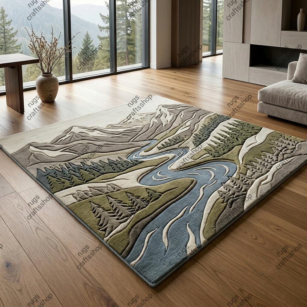 Mountain Tuft Rug - Etsy